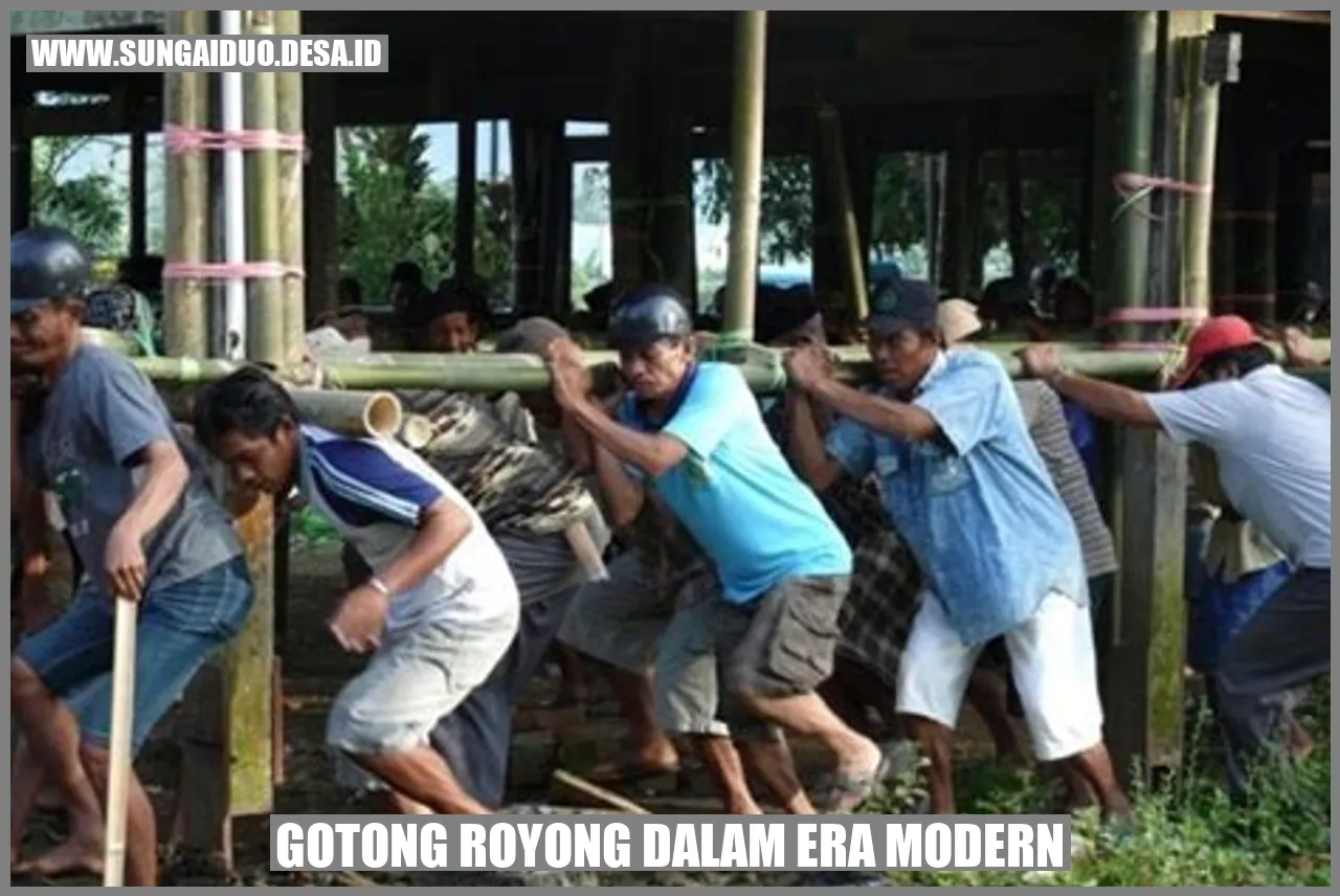 Gotong Royong dalam Era Modern