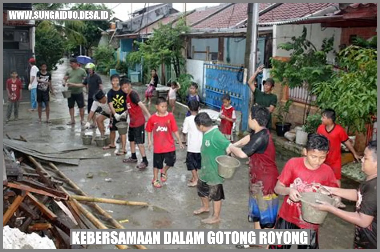 Kebersamaan dalam Gotong Royong