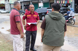 Ketua DPRD Dharmasraya Tinjau Persiapan Perbaikan Jalan di Nagari Sungai Duo Kec Sitiung