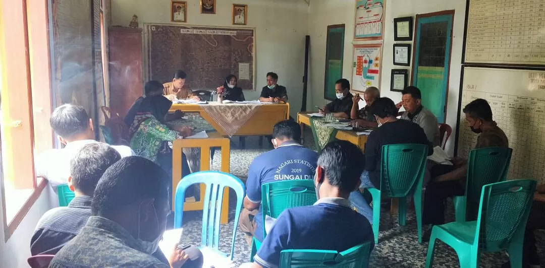 PEMERINTAHAN NAGARI SUNGAI DUO MELAKUKAN SOSIALISASI DENGAN PENDAMPING PKH NAGARI SUNGAI DUO